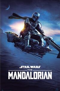 Poster Star Wars: The Mandalorian - Speeder Bike 2, (61 x 91.5 cm)
