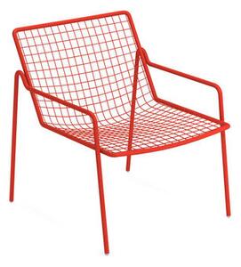 Rio R50 Stackable low armchair - / Metal by Emu Red