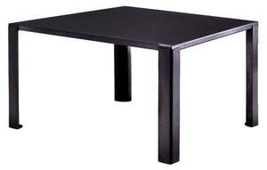 Big Irony Square table - Square steel top - 135x135 cm by Zeus Black