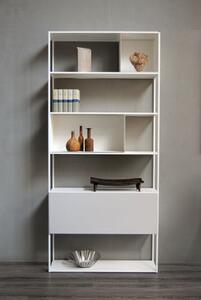 Easy Irony Bookcase - / With drawer units - L 104 x H 226 cm by Zeus White