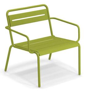 Star Stackable low armchair - / Metal by Emu Green