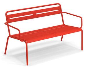 Star Stackable bench - / With armrests - L 129 cm by Emu Red