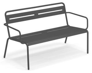 Star Stackable bench - / With armrests - L 129 cm by Emu Black