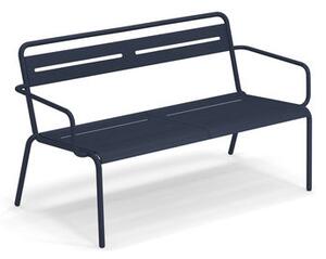 Star Stackable bench - / With armrests - L 129 cm by Emu Blue
