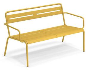 Star Stackable bench - / With armrests - L 129 cm by Emu Yellow