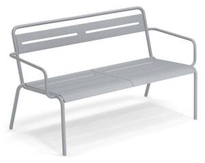 Star Stackable bench - / With armrests - L 129 cm by Emu Grey