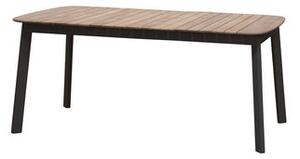 Shine Rectangular table - Teack top - L 166 cm by Emu Black