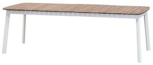Shine Extending table - Teak top 180 to 292 cm by Emu White