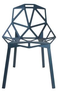 Chair One Stacking chair - / metal by Magis Blue