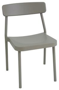 Grace Outdoor Stacking chair - Metal by Emu Grey