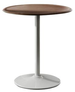 Pipe Round table - Ø 66 cm by Magis White/Natural wood