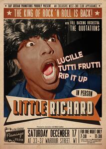 Poster Little Richard Flamingo - Club Wardour St, (59.4 x 84.1 cm)