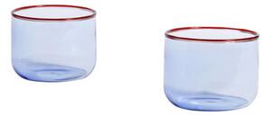 Tint Small Glass - / Set of 2 - H 5.5 cm / 200 ml by Hay Blue