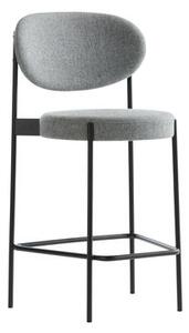 Series 430 Bar stool - / Rembourré - Tissu - H 65 cm by Verpan Grey