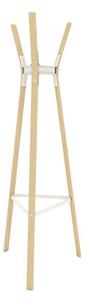 Steelwood Standing coat rack by Magis White/Natural wood