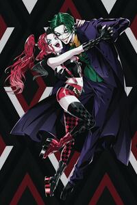 Art Poster Joker and Harley - Manga, (26.7 x 40 cm)
