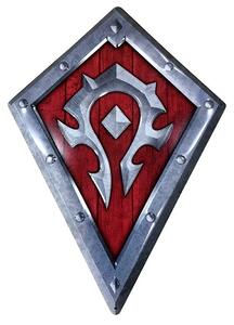 Metal sign World of Warcraft - Horde Shield, (28 x 38 cm)