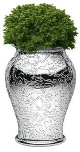 MING PLANTER AND CHAMPAGNE COOLER METAL FINISH - Silver