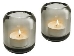 Acorn Candle holder - / Set of 2 by Eva Solo Grey