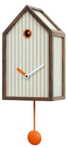 MR ORANGE CUCKOO CLOCK - Beige striped fabric