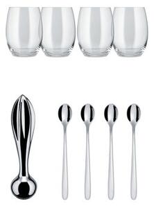 The Player Cocktail box - / Squeezer + 4 glasses with spoons by Alessi Transparent