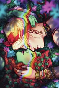 Art Poster Harley Quinn and Poison Ivy - Love, (26.7 x 40 cm)