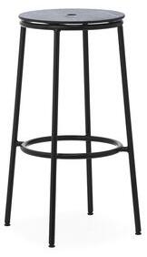 Circa Bar stool - / H 75 cm - Oak by Normann Copenhagen Black