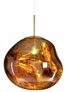 Melt LED Pendant - / Ø 50 cm - Metallic polycarbonate (changes colour) by Tom Dixon Yellow
