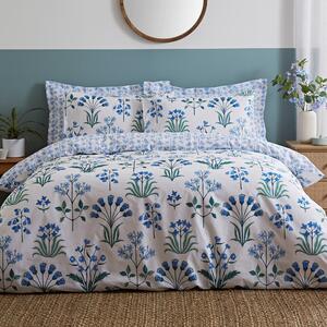 Florentina Blue Duvet Cover and Pillowcase Set Blue