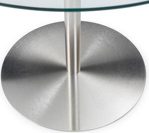 Milan Round Glass Top Pedestal Dining Table