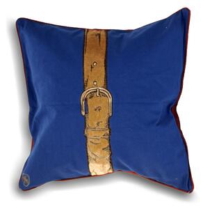 Polo Strap Cushion Blue