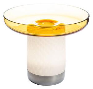 Bontà Wireless lamp - / Removable glass top - Ø 26 x H 21.4 cm by Artemide Orange