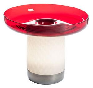 Bontà Wireless lamp - / Removable glass top - Ø 26 x H 21.4 cm by Artemide Red