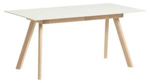 CPH 30 Extending table - / L 200 to 400 x W 90 cm - Laminate by Hay White/Natural wood