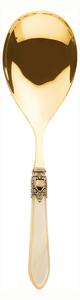 OXFORD GOLD RICE SERVING SPOON - Ivory