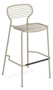 Apero Stackable bar stool - / H 75 cm - Steel by Emu Beige