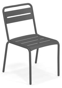 Star Stacking chair - / Aluminium by Emu Black