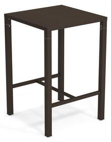 Nova High table - / 70 x 70 cm x H 105 cm - Steel by Emu Brown/Metal