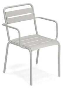 Star Stackable armchair - / Aluminium by Emu Grey