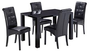 Monroe Puro Medium Black Dining Table