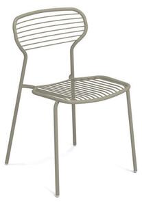 Apero Stacking chair - / Steel by Emu Grey