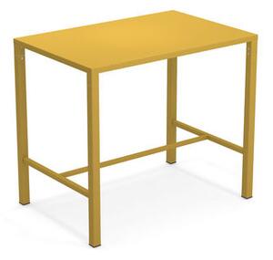 Nova High table - / 120 x 80 cm x H 105 cm - Steel by Emu Yellow