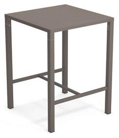 Nova High table - / 80 x 80 cm x H 105 cm - Steel by Emu Beige