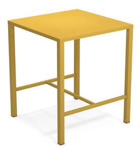 Nova High table - / 90 x 90 cm x H 105 cm - Steel by Emu Yellow