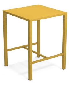 Nova High table - / 80 x 80 cm x H 105 cm - Steel by Emu Yellow