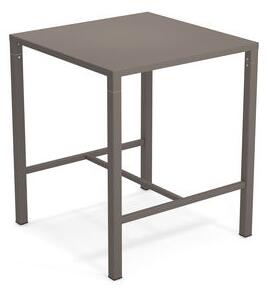 Nova High table - / 90 x 90 cm x H 105 cm - Steel by Emu Beige