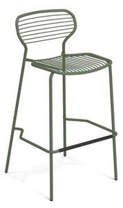 Apero Stackable bar stool - / H 75 cm - Steel by Emu Green