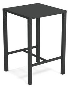 Nova High table - / 70 x 70 cm x H 105 cm - Steel by Emu Grey/Metal