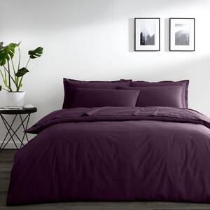 Pure Cotton Duvet Cover Aubergine (Purple)