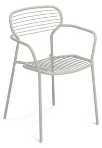 Apero Stackable armchair - / Steel by Emu Grey